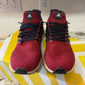 Men’s Adidas Red and Black UltraBoost size 12